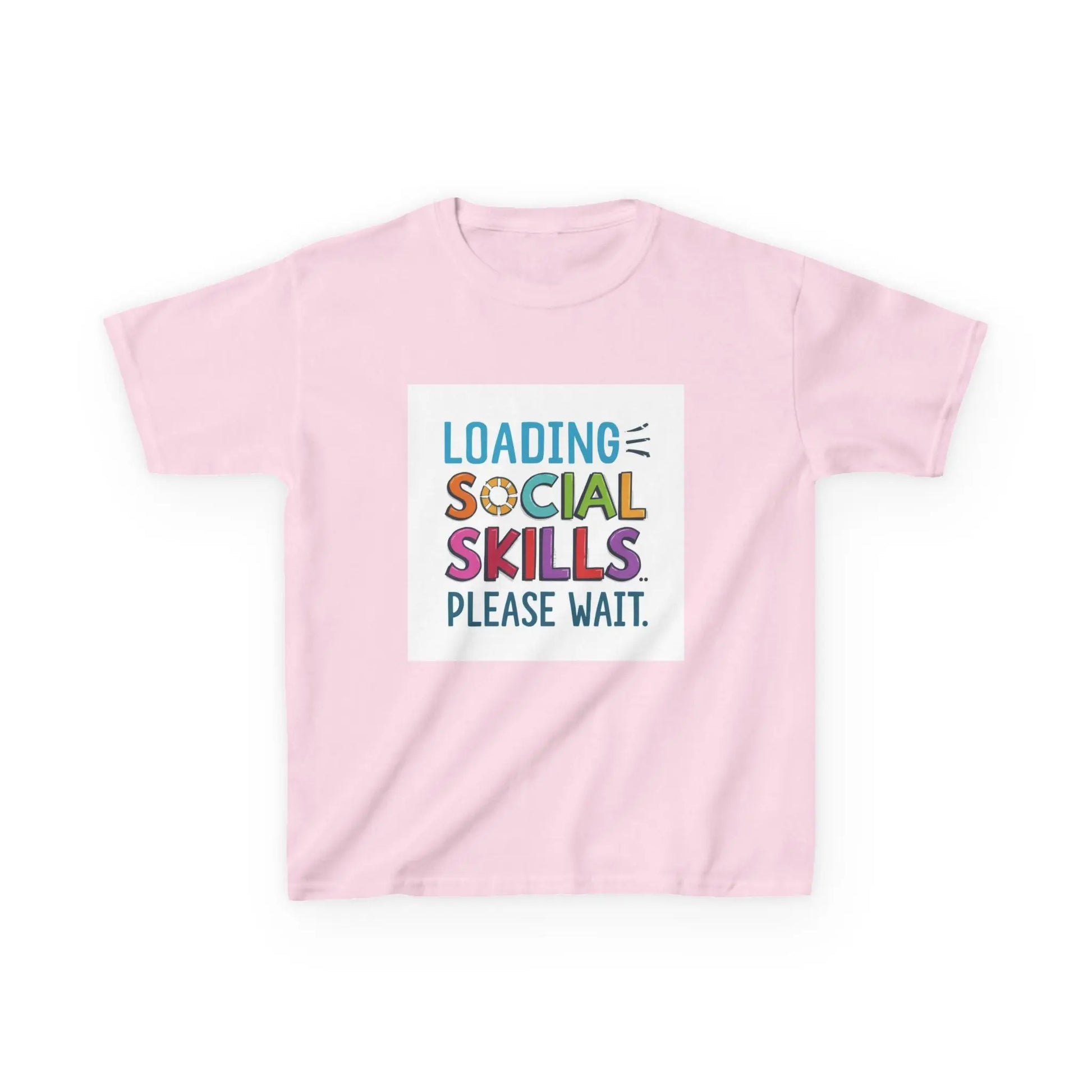 "Loading Social Skills Please Wait" - Kids Autism Awareness T-Shirt Printify