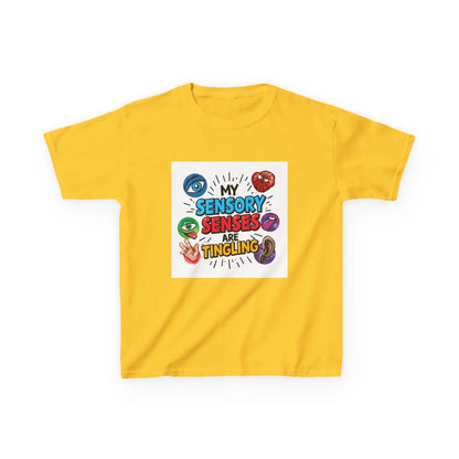 “My Sensory Senses Are Tingling” - Kids Autism Awareness T-Shirt Printify