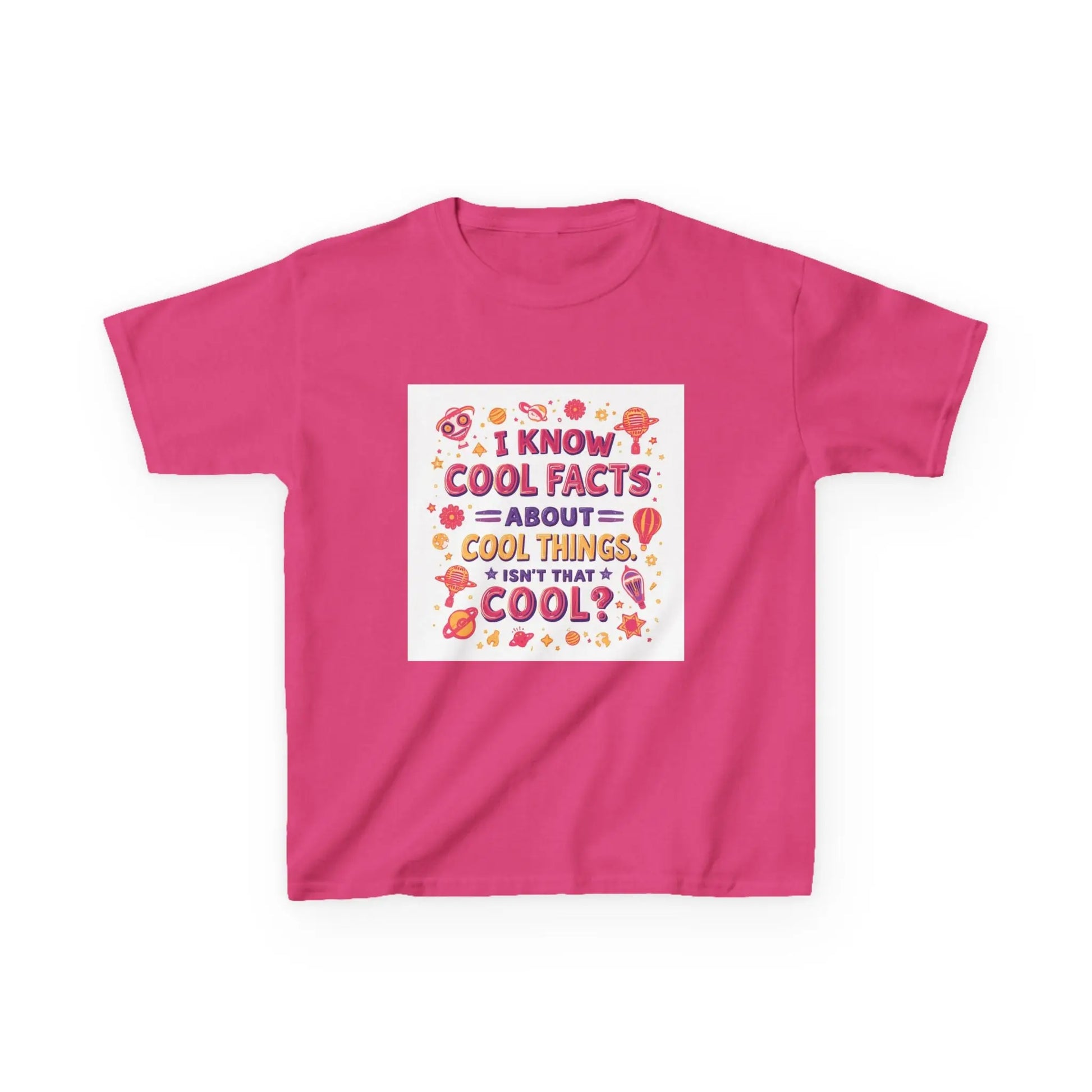 "I Know Cool Facts About Cool Things" - Kids Autism Awareness T-Shirt Printify