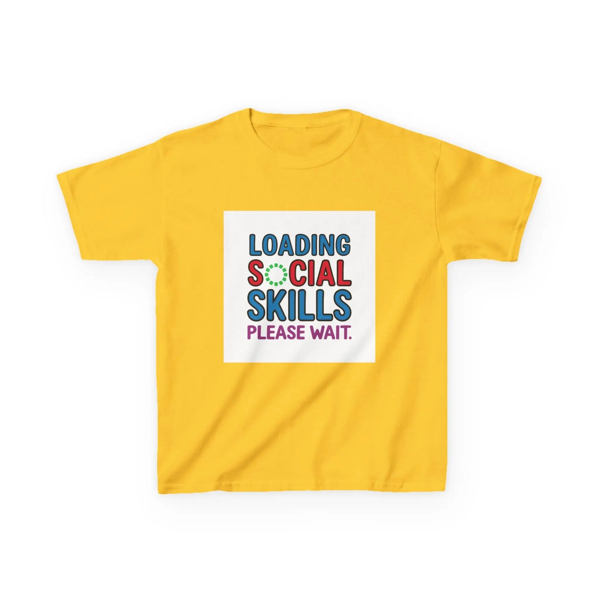 "Loading Social Skills, Please Wait" - Kids Autism Awareness T-Shirt Printify