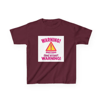 "Warning! Emotions Come Without Warning" - Kids Autism Awareness T-Shirt Printify