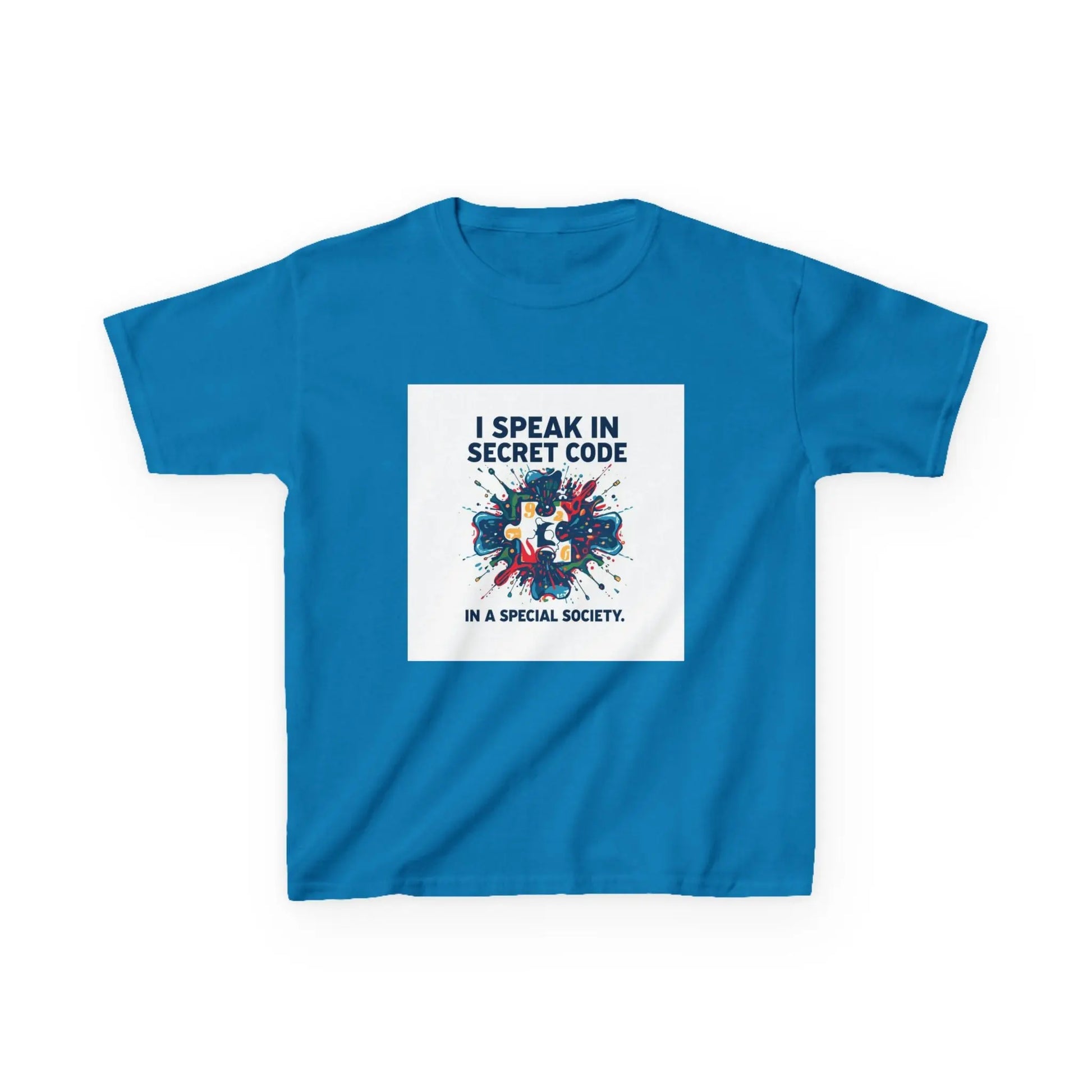 "I Speak in Secret Code" - Kids Autism Awareness T-Shirt Printify