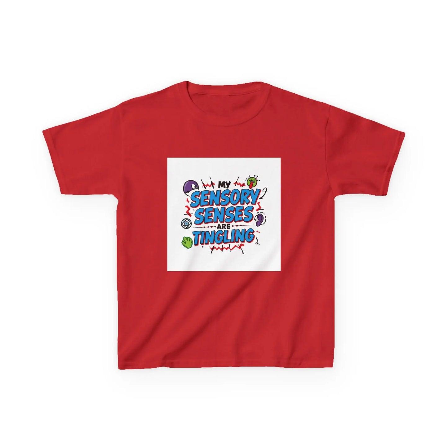 "My Sensory Senses Are Tingling" - Kids Autism Awareness T-Shirt Printify