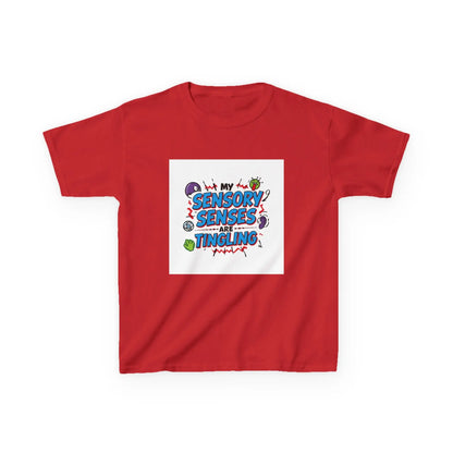 "My Sensory Senses Are Tingling" - Kids Autism Awareness T-Shirt Printify