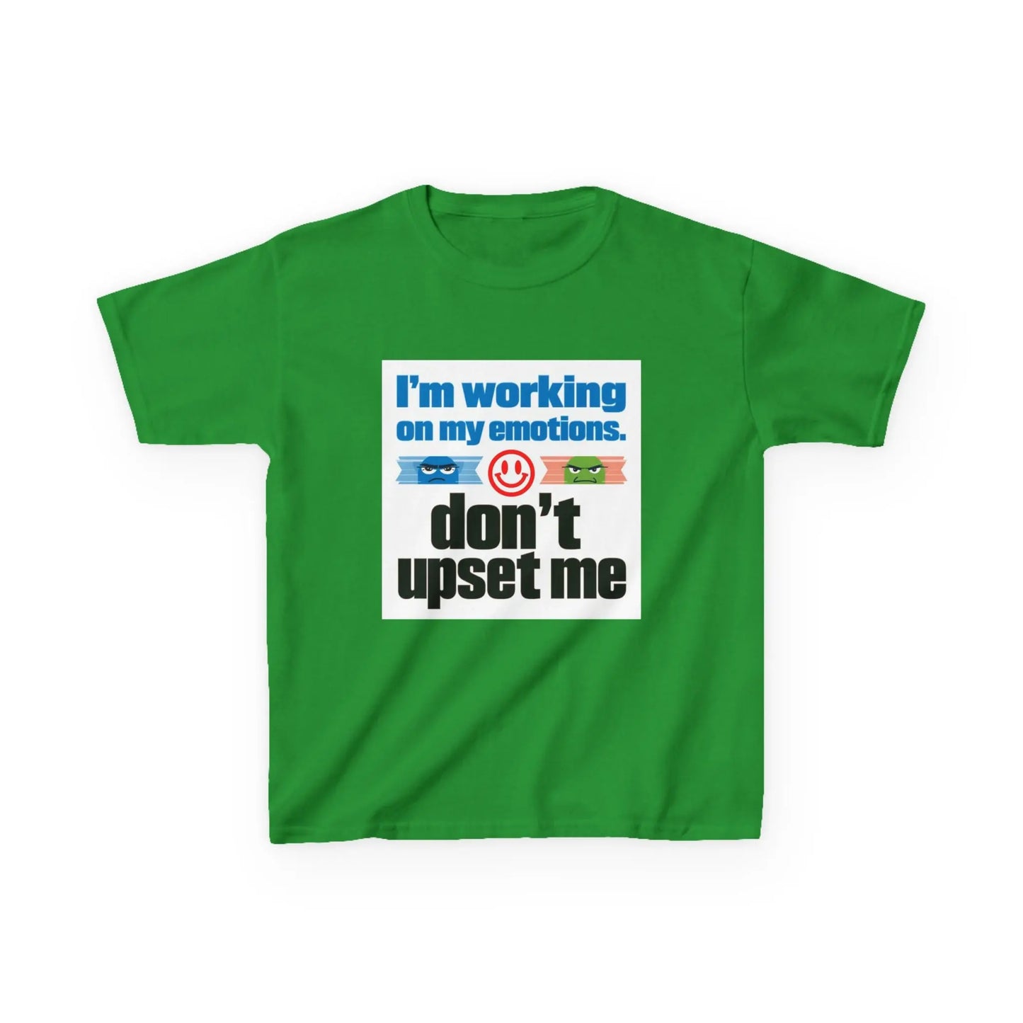 "I'm Working On My Emotions, Don't Upset Me" - Kids Autism Awareness T-Shirt Printify