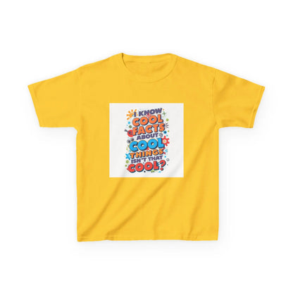 "I Know Cool Facts About Cool Things (Isn’t That Cool?)" - Kids Autism Awareness T-Shirt Printify