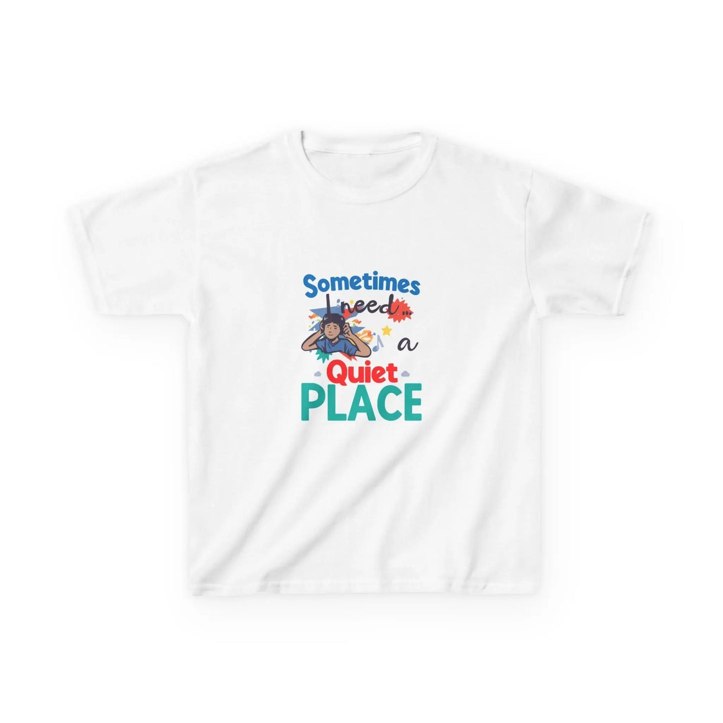 "Sometimes I Need a Quiet Place" Cute Nap-Time Tee - Kids Autism Awareness T-Shirt Printify