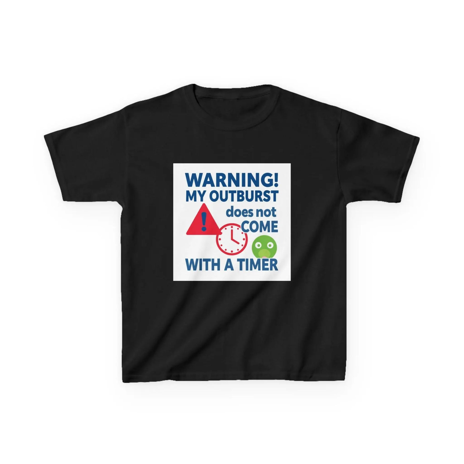 "Warning! My Outburst Does Not Come With A Timer" - Kids Autism Awareness T-Shirt Printify