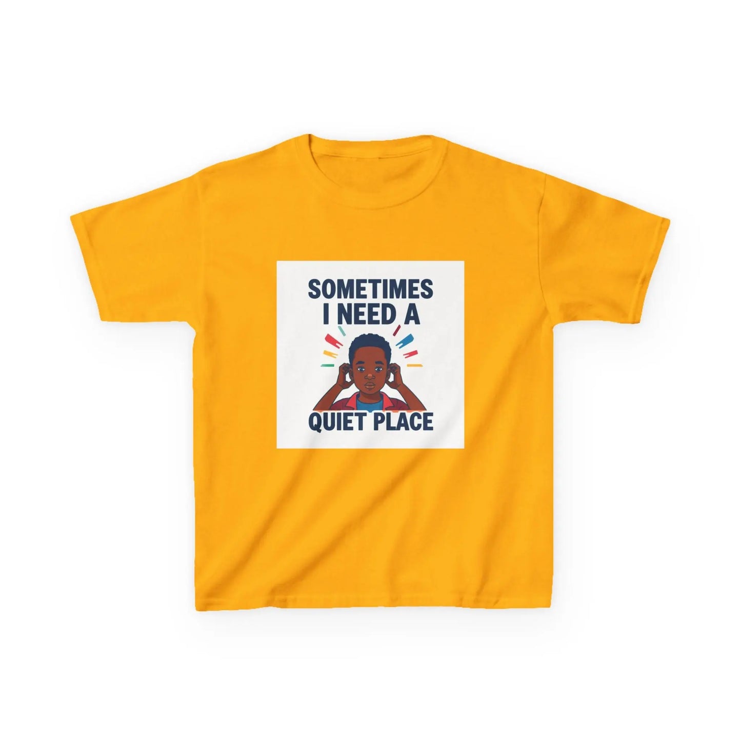 "Sometimes I Need a Quiet Place" - Kids Autism Awareness T-Shirt Printify