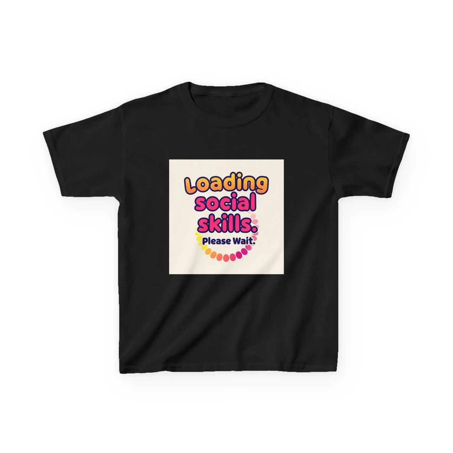"Loading Social Skills... Please Wait" - Kids Autism Awareness T-Shirt Printify