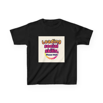 "Loading Social Skills... Please Wait" - Kids Autism Awareness T-Shirt Printify