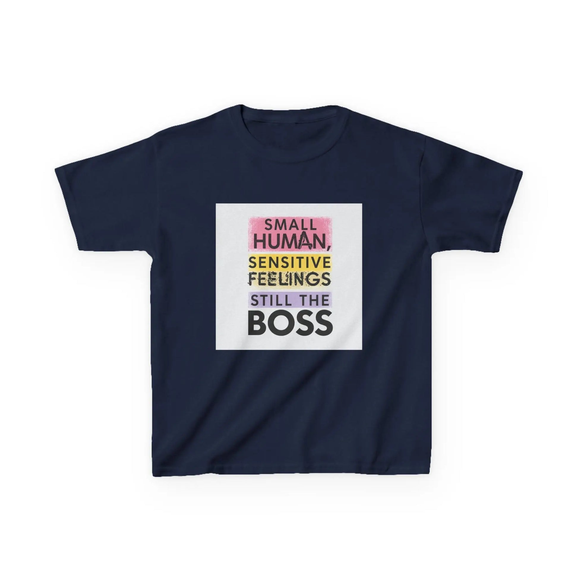 "Small Human, Sensitive Feelings, Still the Boss" - Kids Autism Awareness T-Shirt Printify