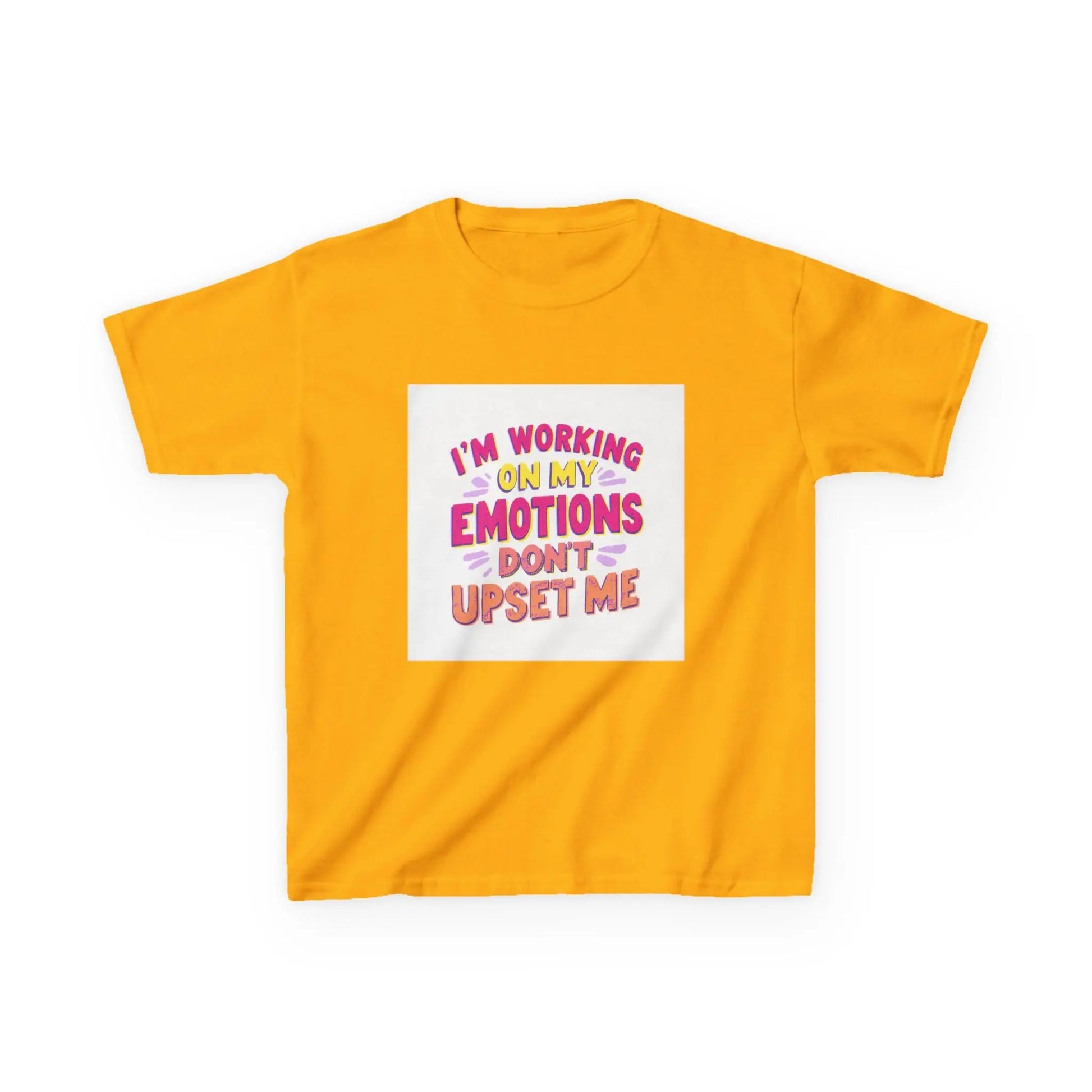 "I'm Working On My Emotions, Don't Upset Me" - Kids Autism Awareness T-Shirt Printify