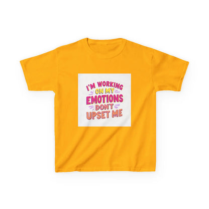 "I'm Working On My Emotions, Don't Upset Me" - Kids Autism Awareness T-Shirt Printify