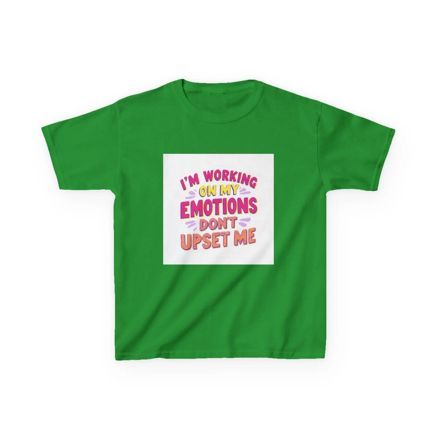 "I'm Working On My Emotions, Don't Upset Me" - Kids Autism Awareness T-Shirt Printify