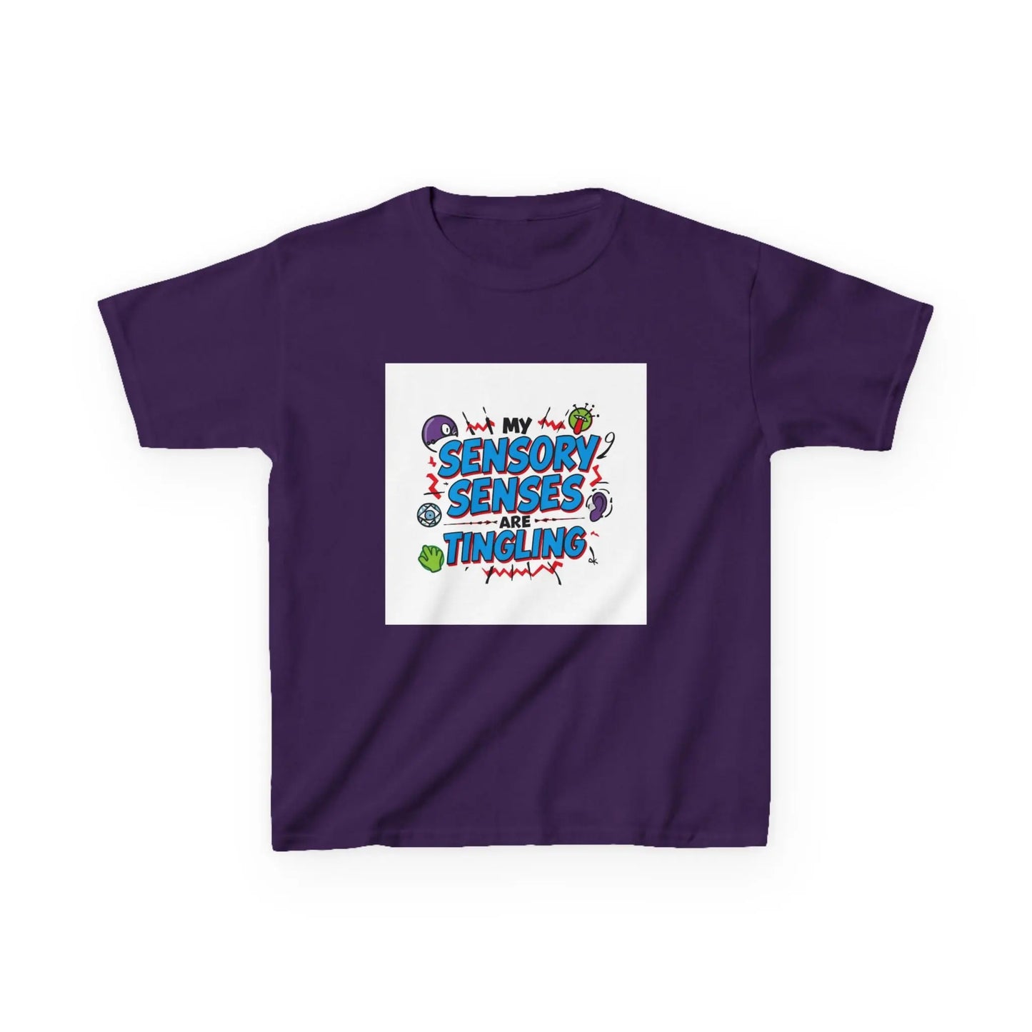 "My Sensory Senses Are Tingling" - Kids Autism Awareness T-Shirt Printify