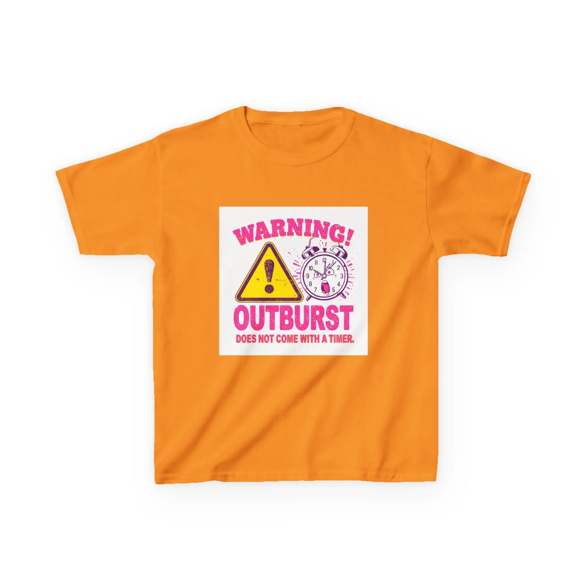 "Warning! Outburst Does Not Come With a Timer" - Kids Autism Awareness T-Shirt Printify