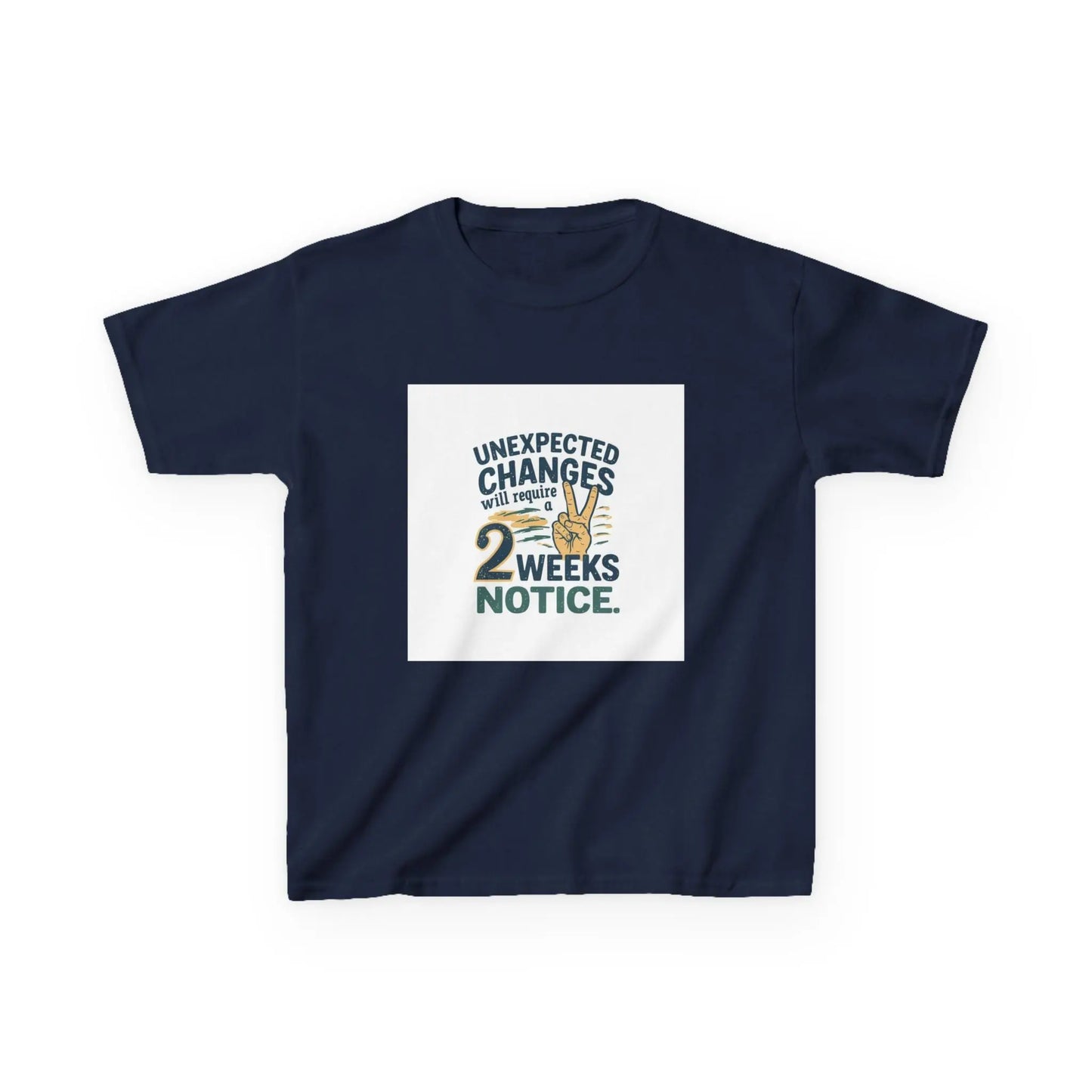 "Unexpected Changes Require 2 Weeks Notice" - Kids Autism Awareness T-Shirt Printify