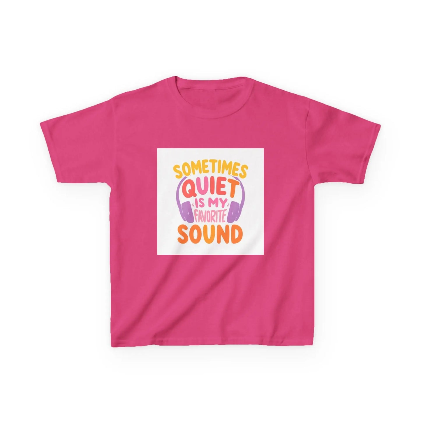 "Sometimes Quiet Is My Favorite Sound" - Kids Autism Awareness T-Shirt Printify