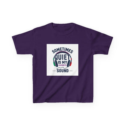 "Sometimes Quiet Is My Favorite Sound" - Kids Autism Awareness T-Shirt Printify