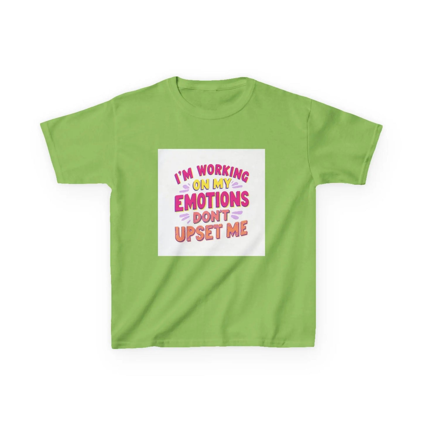 "I'm Working On My Emotions, Don't Upset Me" - Kids Autism Awareness T-Shirt Printify
