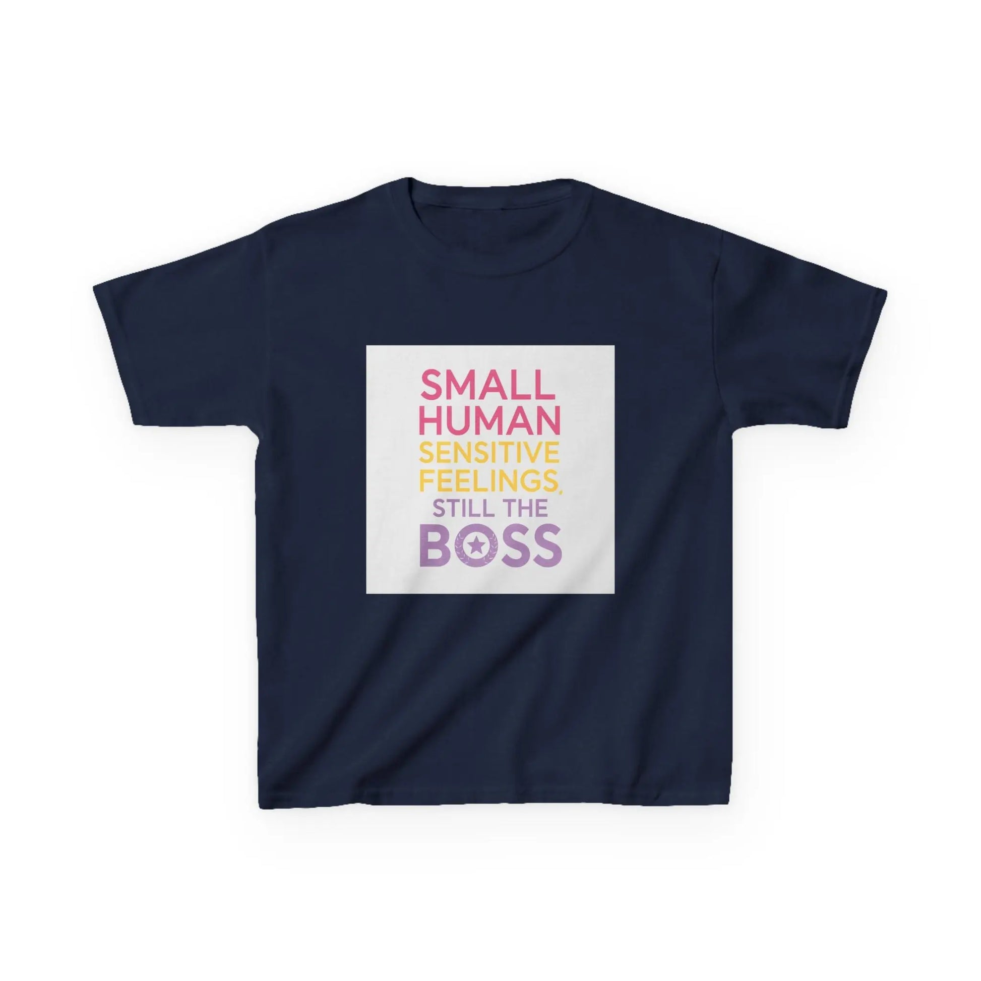 "Small Human Sensitive Feelings Still the Boss" - Kids Autism Awareness T-Shirt Printify