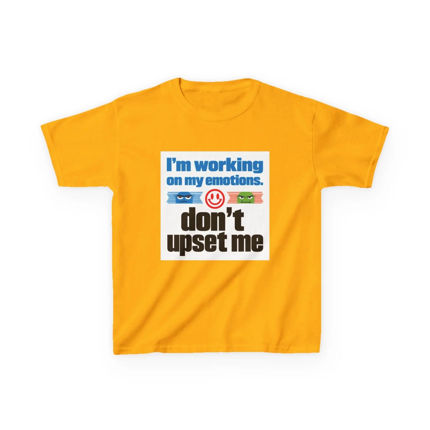 "I'm Working On My Emotions, Don't Upset Me" - Kids Autism Awareness T-Shirt Printify