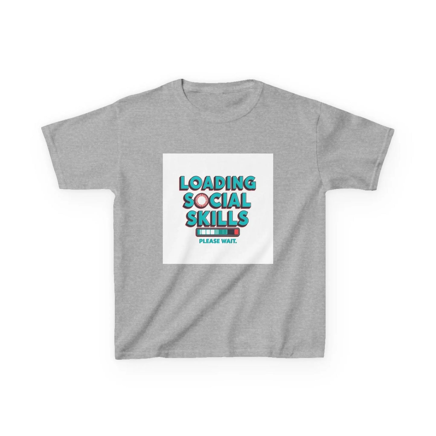 "Loading Social Skills, Please Wait" - Kids Autism Awareness T-Shirt Printify
