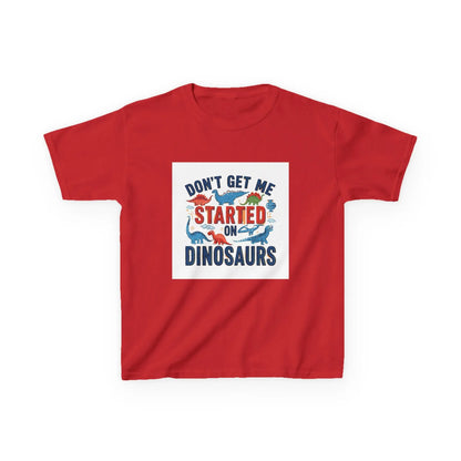 "Don't Get Me Started on Dinosaurs" - Kids Autism Awareness T-Shirt Printify