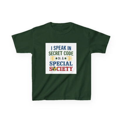 "I Speak in Secret Code" - Kids Autism Awareness T-Shirt Printify