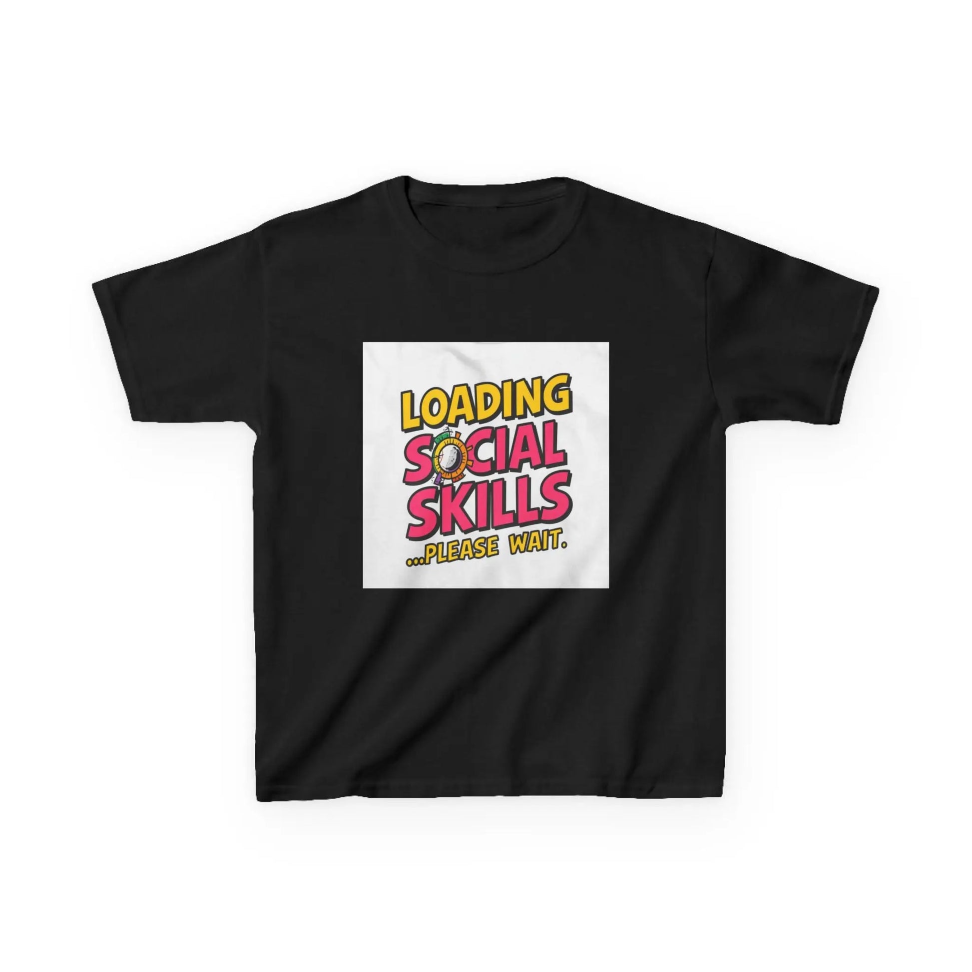 "Loading Social Skills...Please Wait" - Kids Autism Awareness T-Shirt Printify