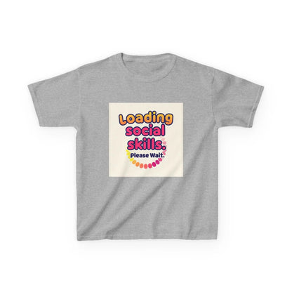 "Loading Social Skills... Please Wait" - Kids Autism Awareness T-Shirt Printify