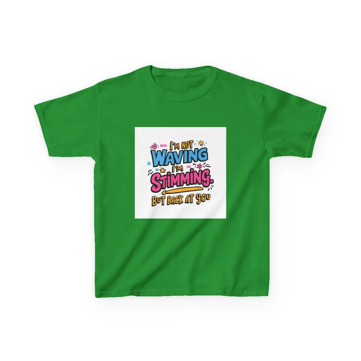 “I’m Not Waving, I’m Stimming” - Kids Autism Awareness T-Shirt Printify