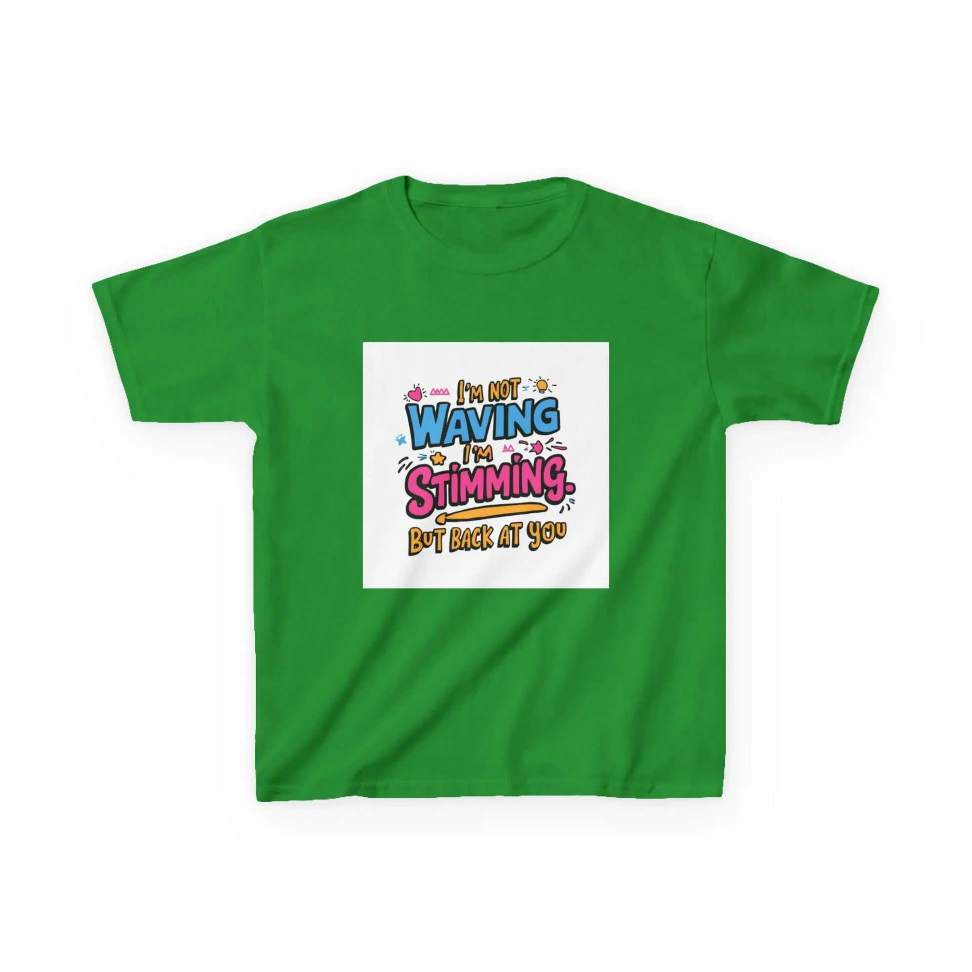 “I’m Not Waving, I’m Stimming” - Kids Autism Awareness T-Shirt Printify