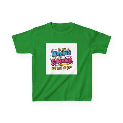 “I’m Not Waving, I’m Stimming” - Kids Autism Awareness T-Shirt Printify