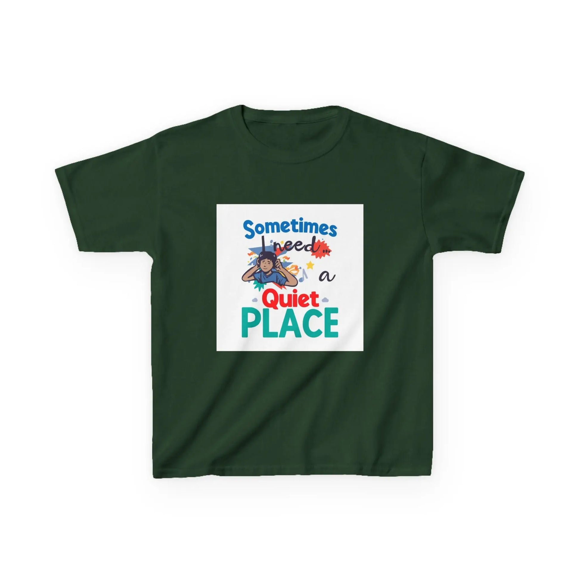 "Sometimes I Need a Quiet Place" Cute Nap-Time Tee - Kids Autism Awareness T-Shirt Printify