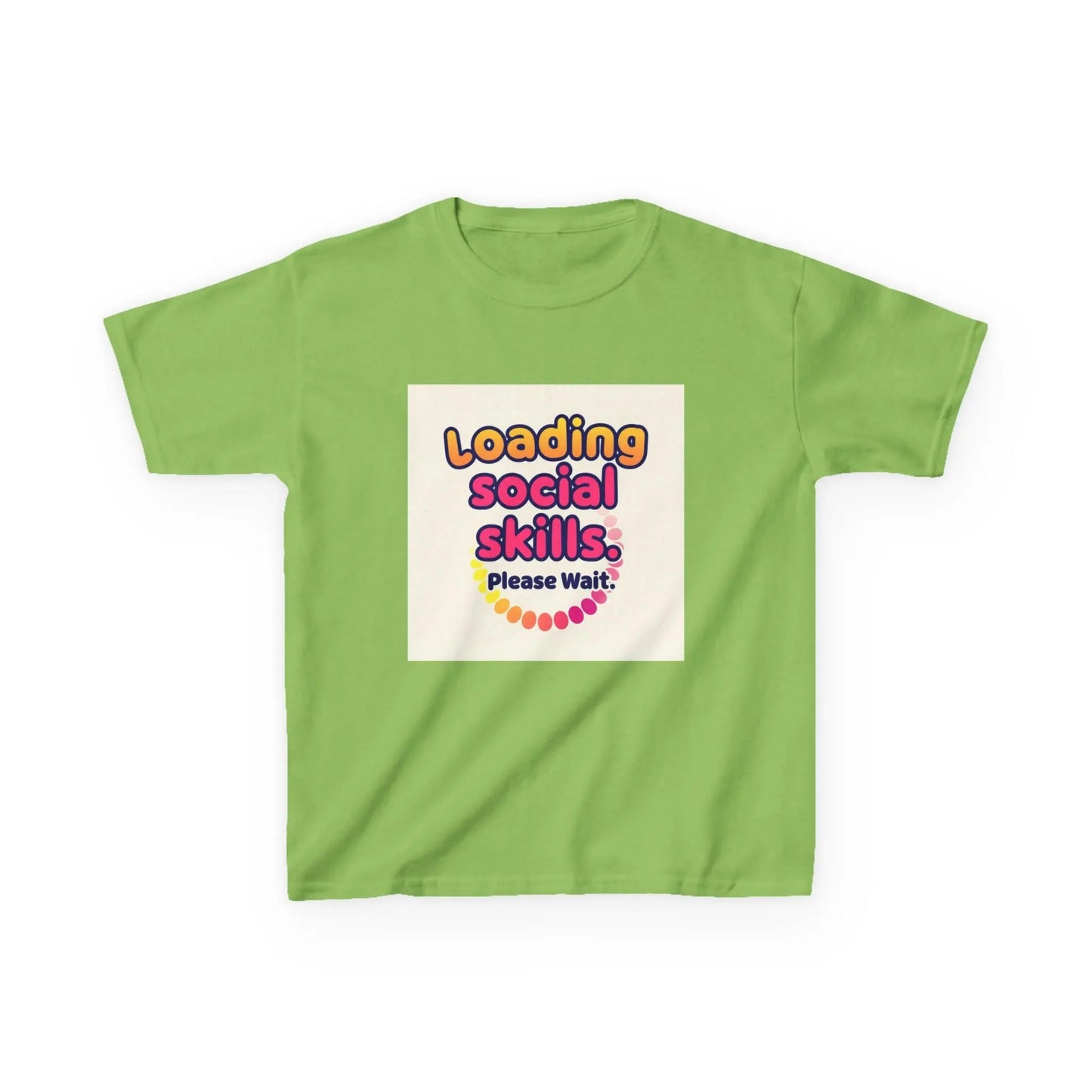 "Loading Social Skills... Please Wait" - Kids Autism Awareness T-Shirt Printify