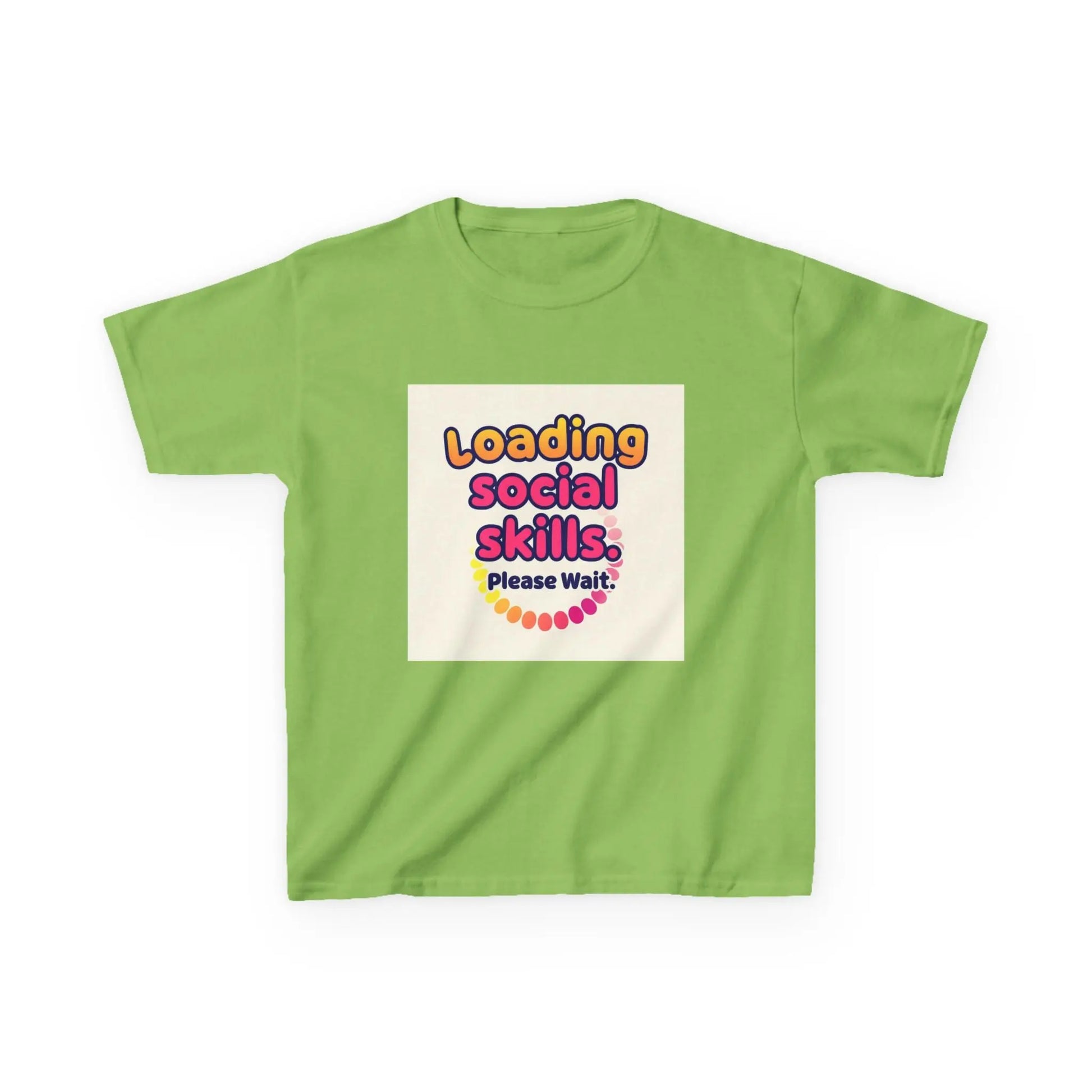 "Loading Social Skills... Please Wait" - Kids Autism Awareness T-Shirt Printify