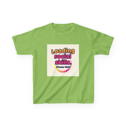 "Loading Social Skills... Please Wait" - Kids Autism Awareness T-Shirt Printify