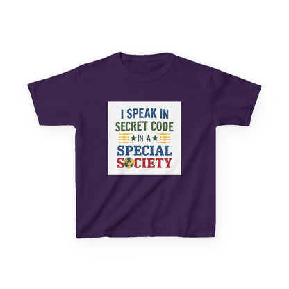 "I Speak in Secret Code" - Kids Autism Awareness T-Shirt Printify