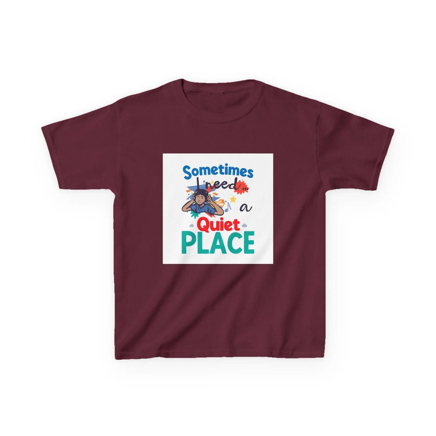 "Sometimes I Need a Quiet Place" Cute Nap-Time Tee - Kids Autism Awareness T-Shirt Printify