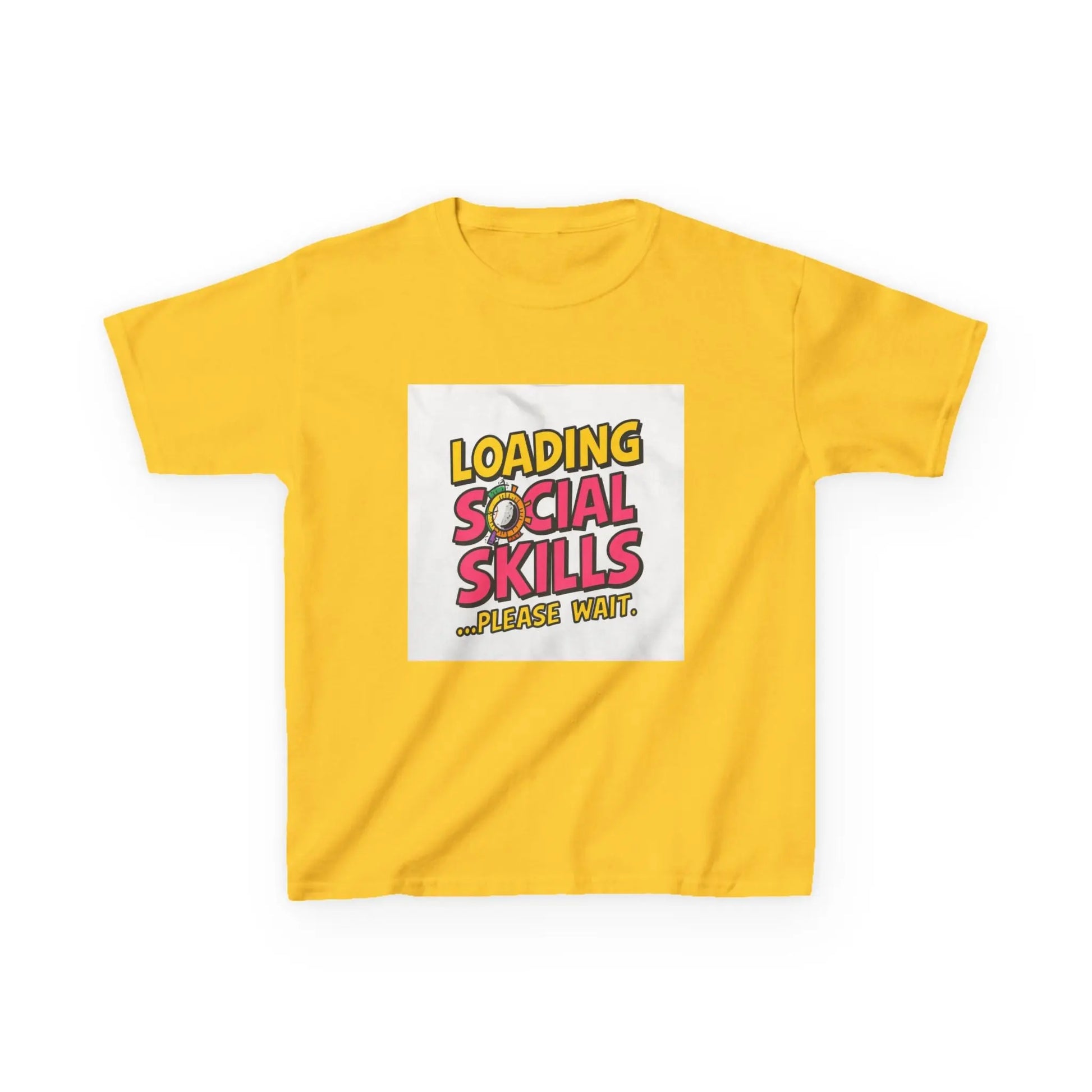 "Loading Social Skills...Please Wait" - Kids Autism Awareness T-Shirt Printify