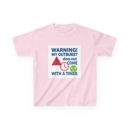 "Warning! My Outburst Does Not Come With A Timer" - Kids Autism Awareness T-Shirt Printify