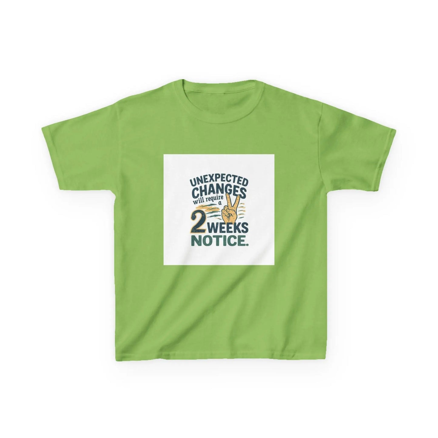 "Unexpected Changes Require 2 Weeks Notice" - Kids Autism Awareness T-Shirt Printify