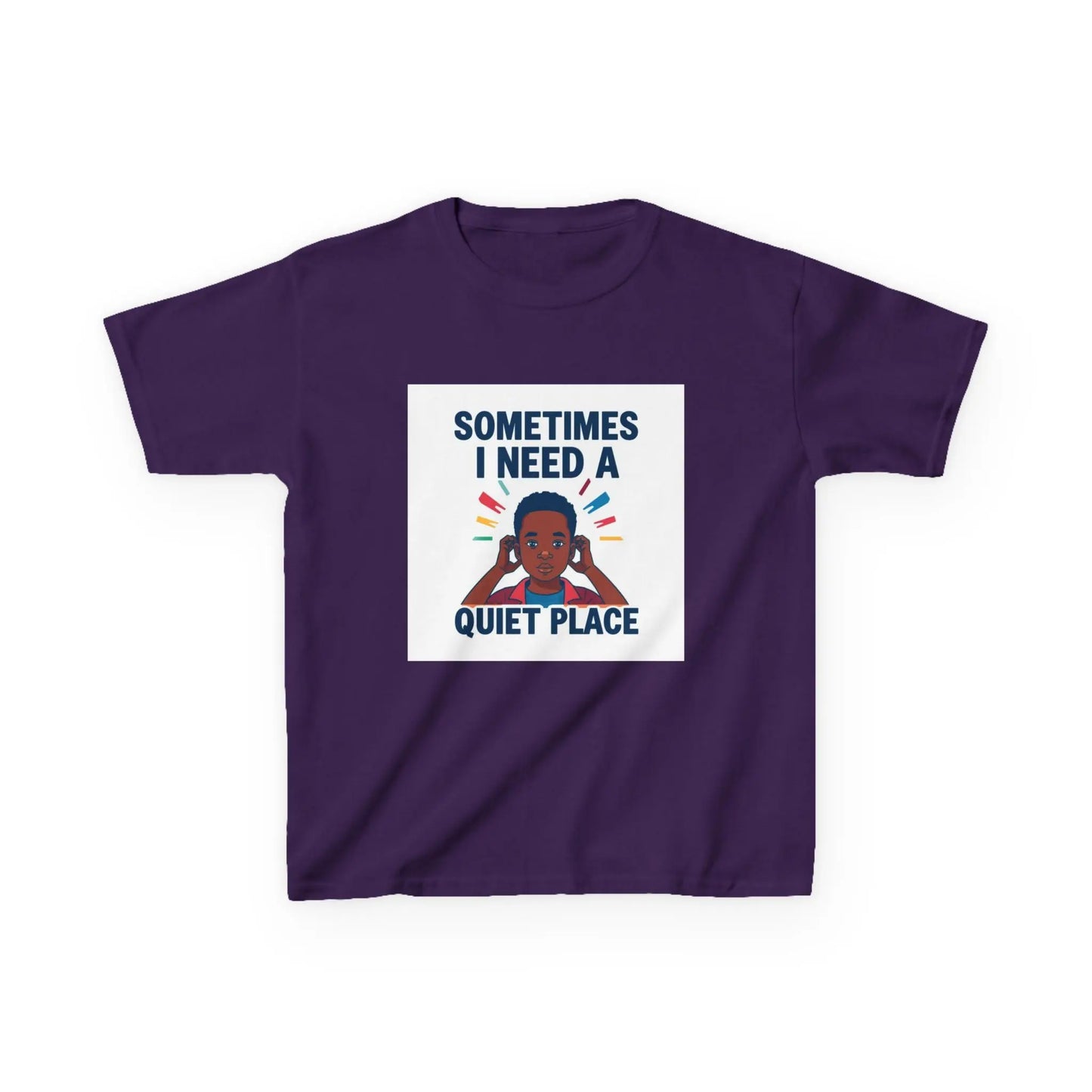 "Sometimes I Need a Quiet Place" - Kids Autism Awareness T-Shirt Printify