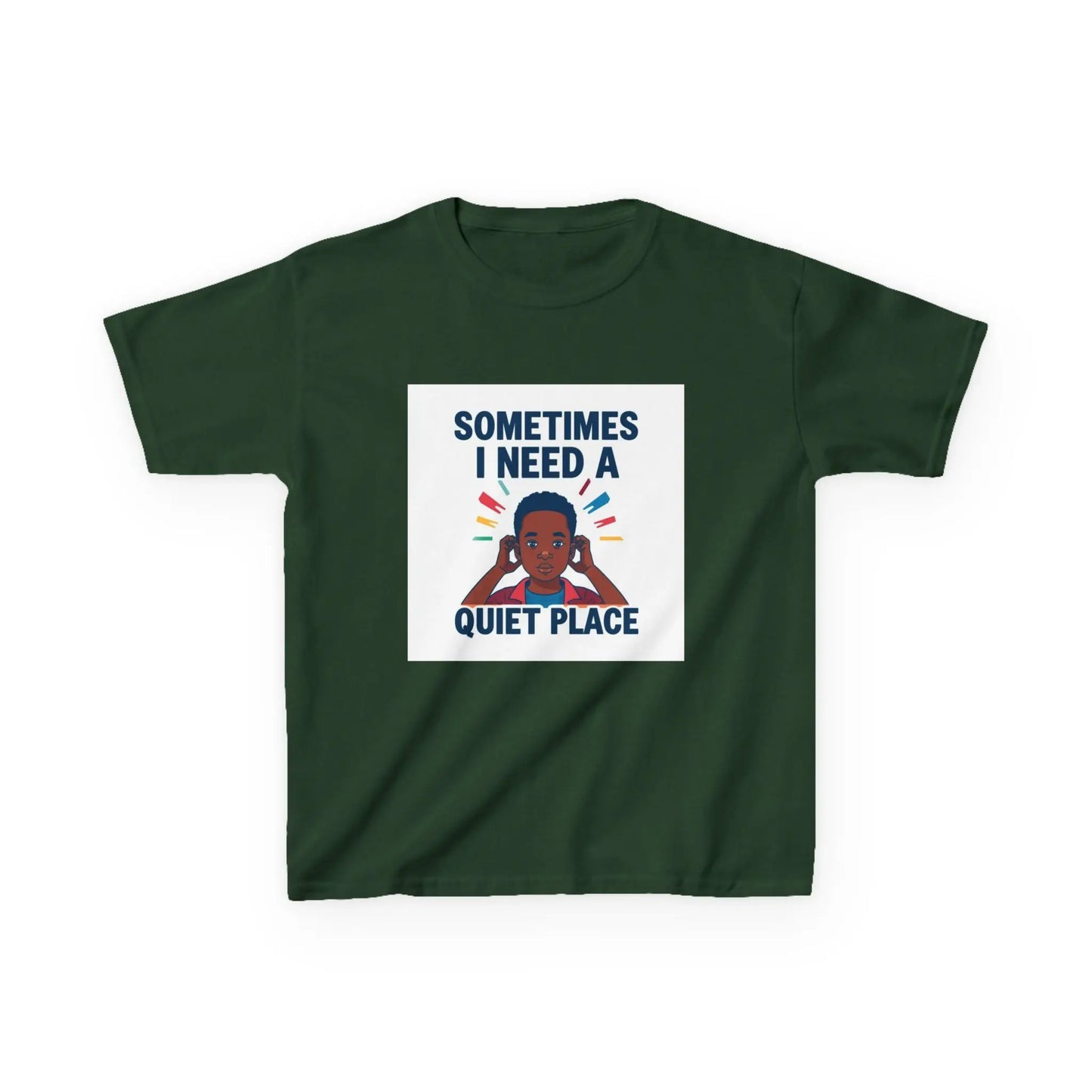 "Sometimes I Need a Quiet Place" - Kids Autism Awareness T-Shirt Printify