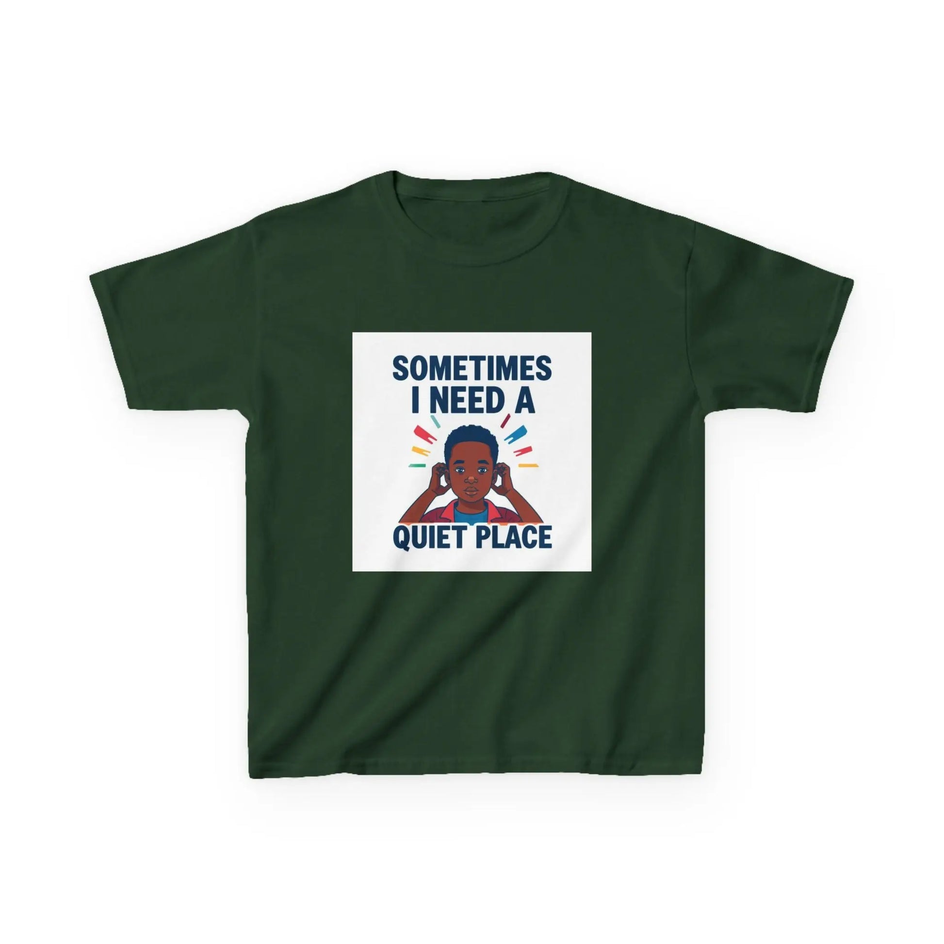 "Sometimes I Need a Quiet Place" - Kids Autism Awareness T-Shirt Printify