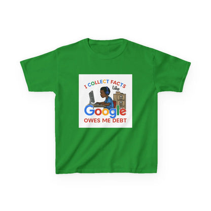 "I Collect Facts Like Google Owes Me Debt" - Kids Autism Awareness T-Shirt Printify