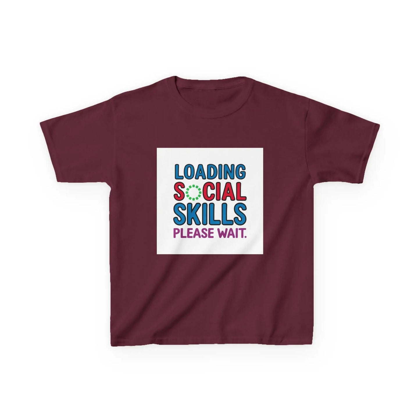 "Loading Social Skills, Please Wait" - Kids Autism Awareness T-Shirt Printify