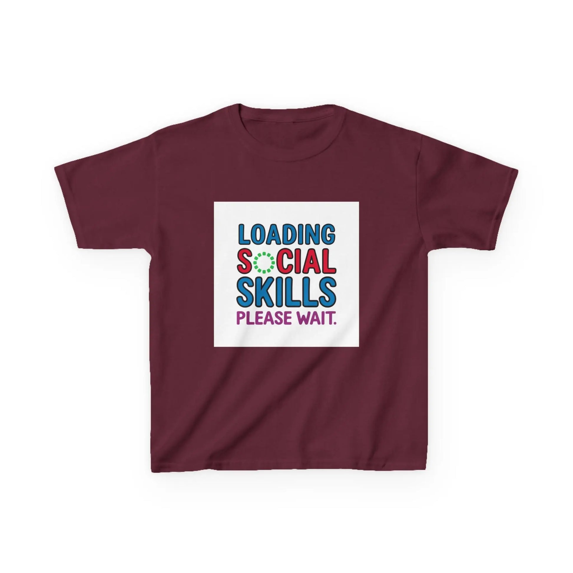 "Loading Social Skills, Please Wait" - Kids Autism Awareness T-Shirt Printify